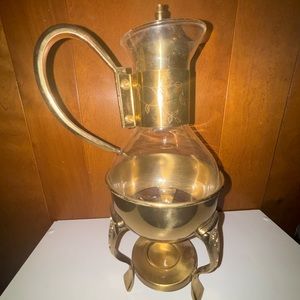 vintage princess house coffee teapot w/ warmer carafe